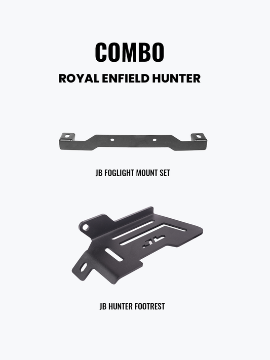 JB FOG LIGHT MOUNT & FOOTREST COMBO | HUNTER 350