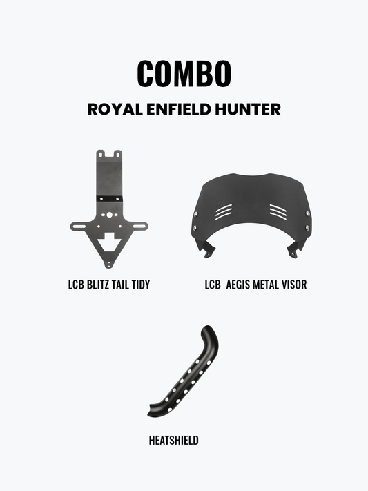 LCB HEATSHIELD, METAL VISOR & TAIL TIDY COMBO | HUNTER 350