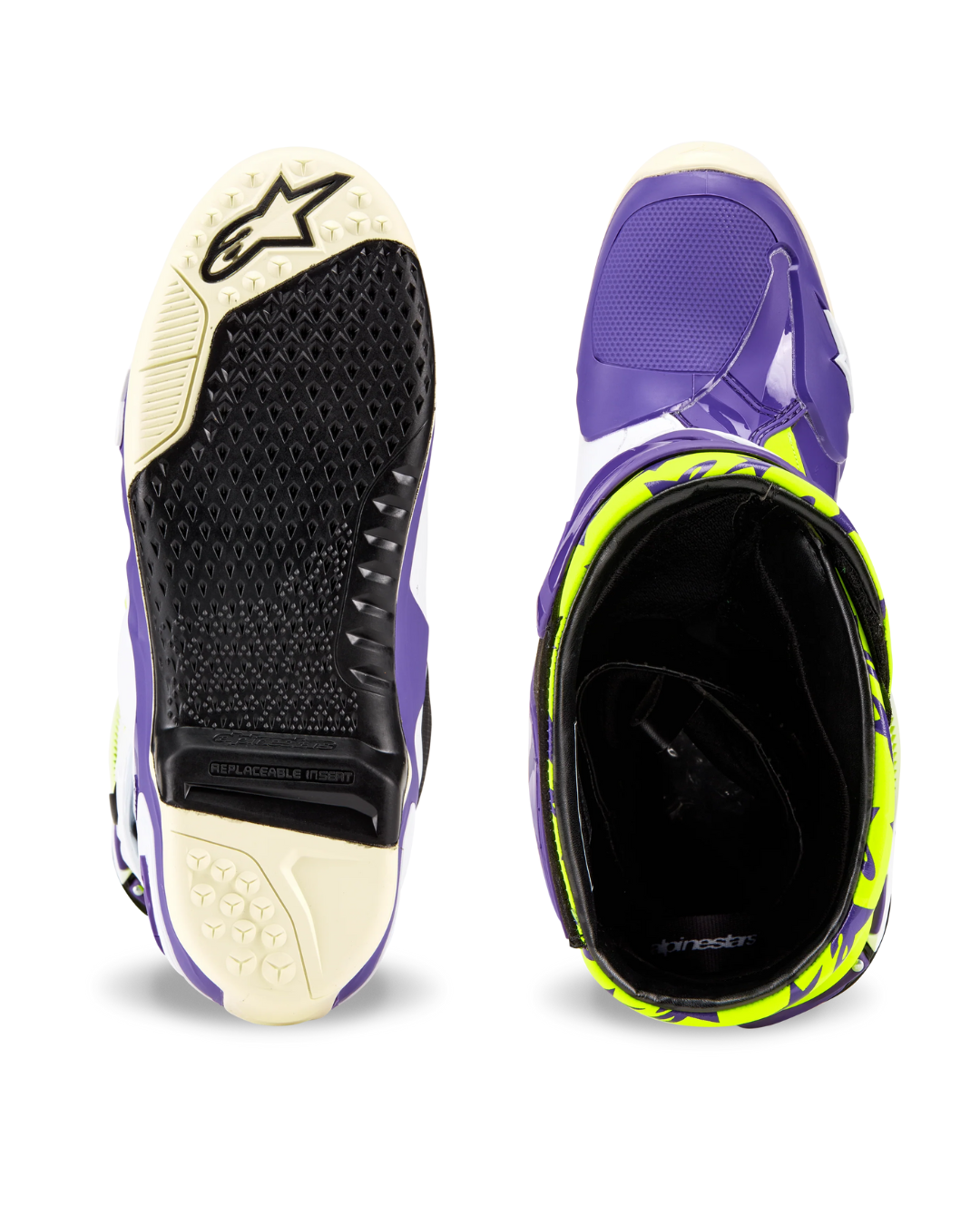 ALPINESTARS TECH 10 DIRT STUDIOS® LE WHITE/PURPLE/YELLOW/FLUO US 10 | MX BOOTS