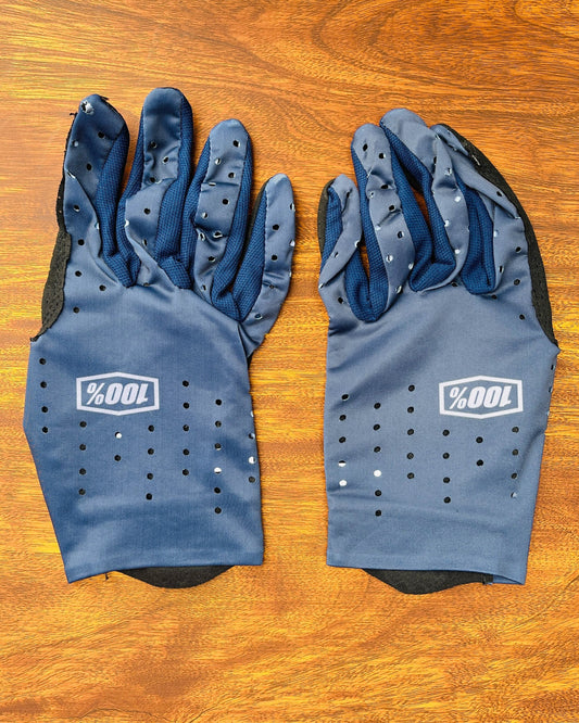100% DARK BLUE L | MX GLOVES