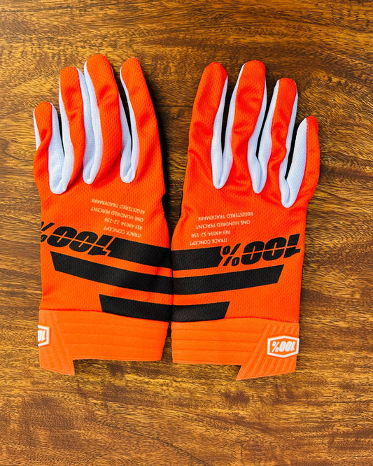 100% ORANGE BLACK M/L | MX GLOVES