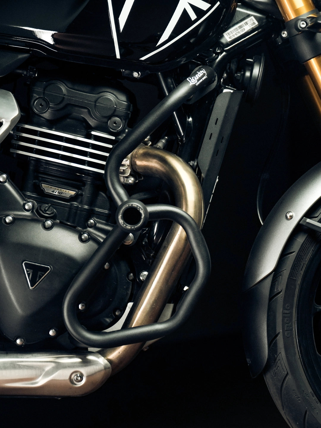 LCB TRIUMPH SPEED 400 THANOS CRASH GUARD WITH SLIDER