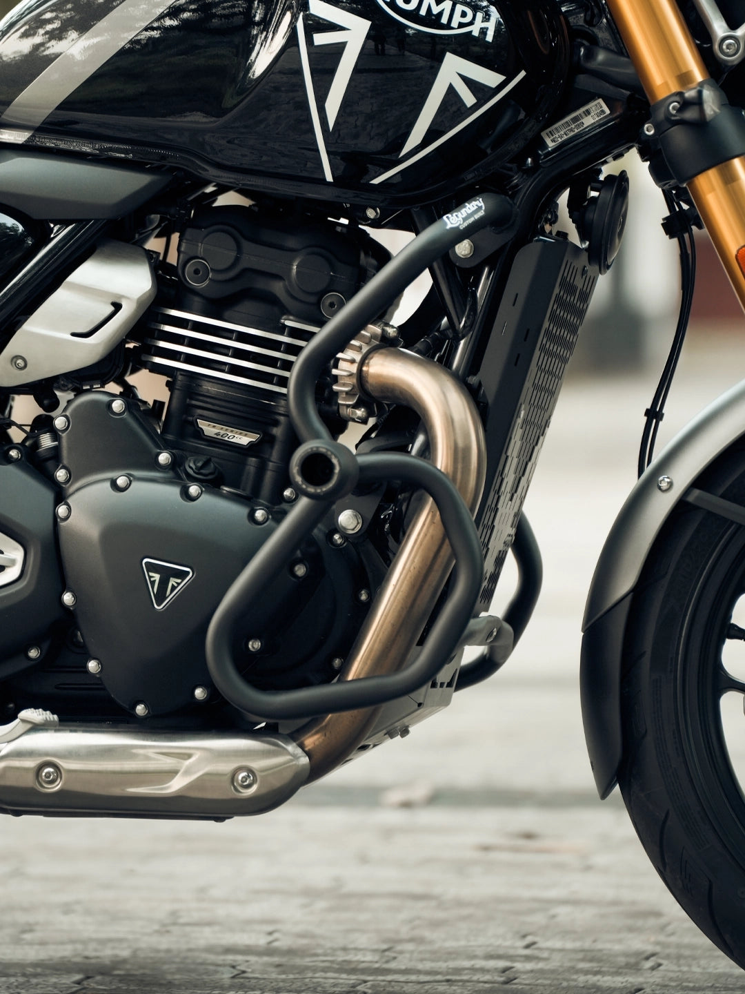 LCB TRIUMPH SPEED 400 THANOS CRASH GUARD WITH SLIDER