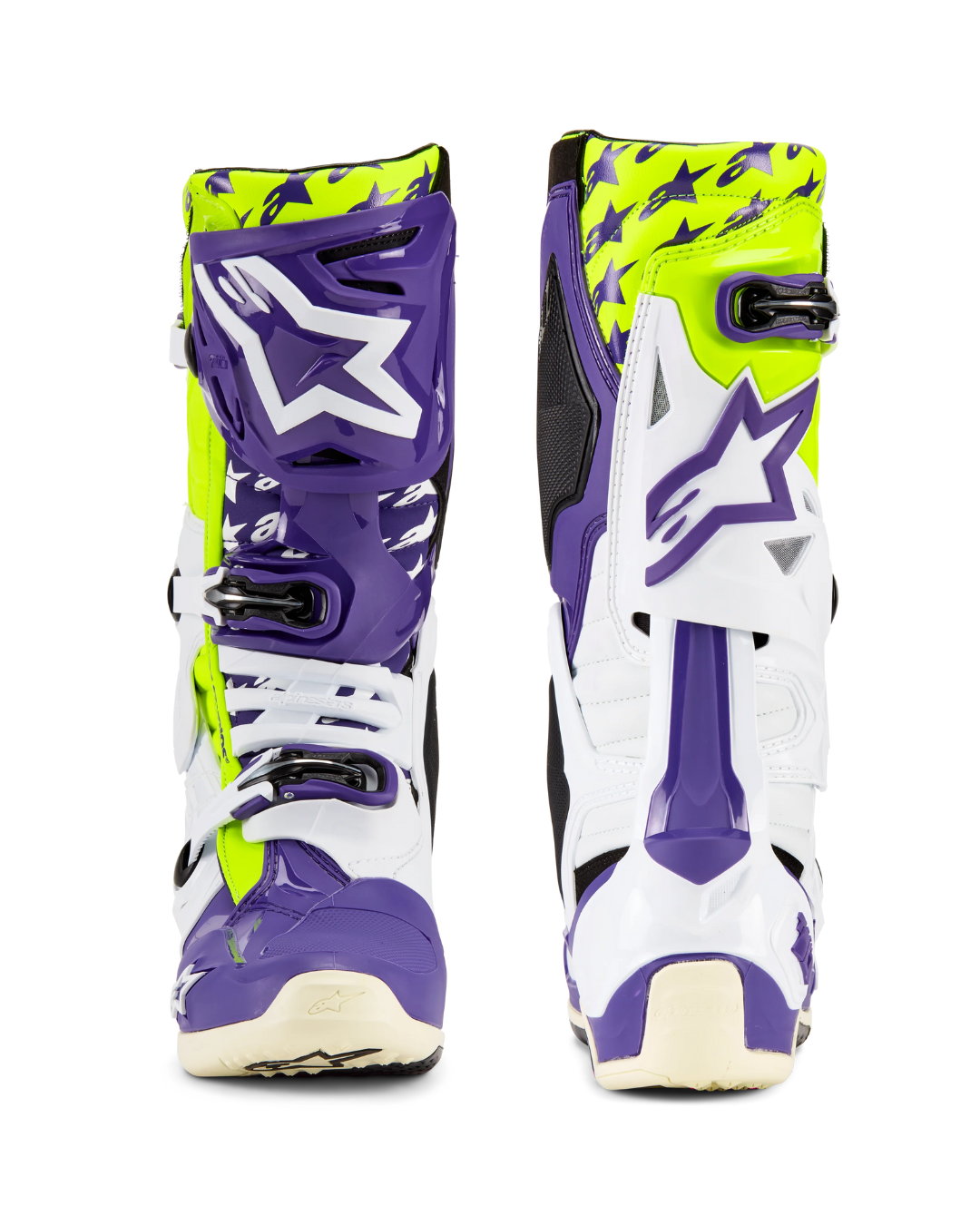 ALPINESTARS TECH 10 DIRT STUDIOS® LE WHITE/PURPLE/YELLOW/FLUO US 10 | MX BOOTS