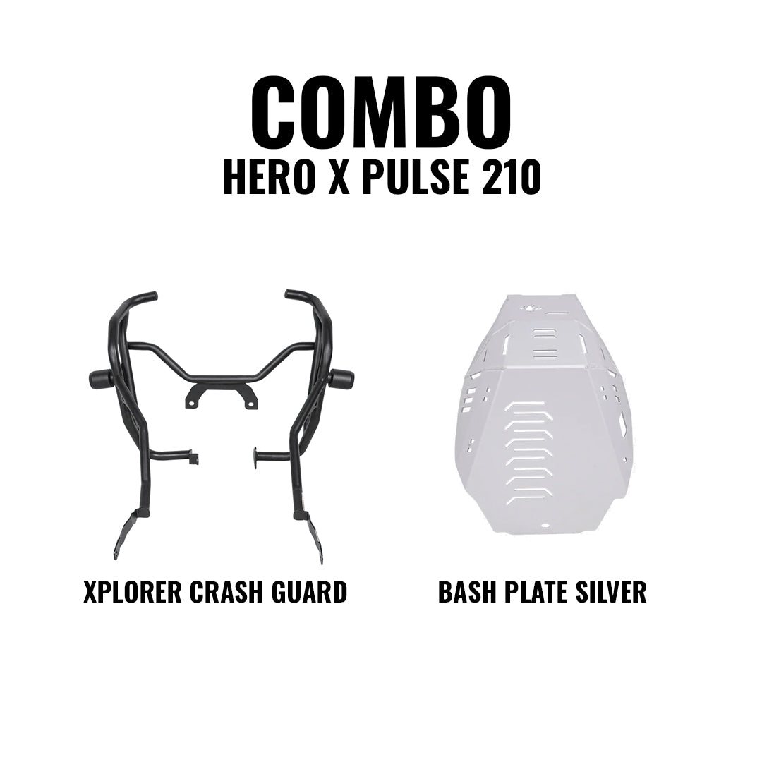 LEGUNDARY XPULSE 210 CRASH GUARD BLACK X BASH PLATE