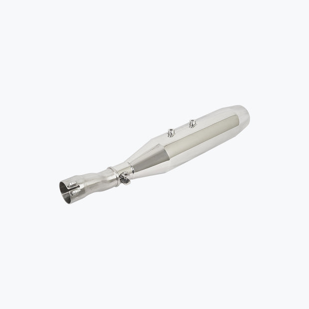 SSP TRIUMPH SPEED 400 SCRAMBLER 400X DE-CAT SLIP-ON EXHAUST SILVER