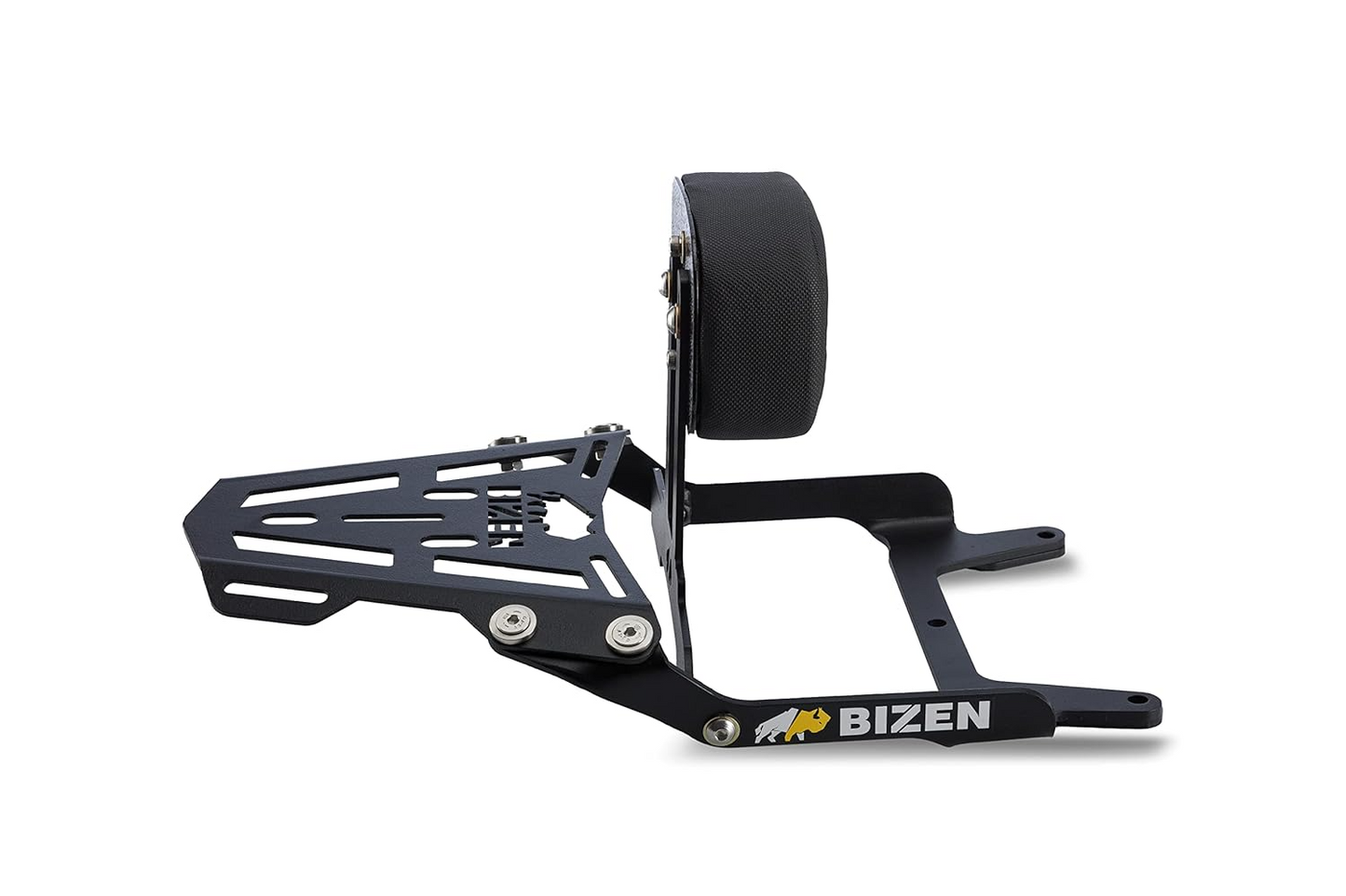 BIZEN MOTO PREMIUM REAR/LUGGAGE CARRIER WITH BACK REST - BLACK | APRILIA SR160/ SR125/ STORM 125