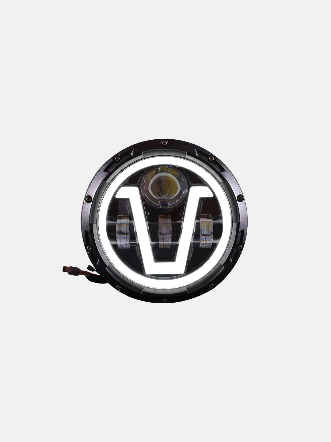 HJG 7 INCH V TYPE HEADLIGHT 45-WATT