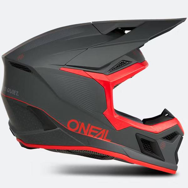 ONEAL 3 SERIES V27 E-STROKE GREY RED MOTOCROSS HELMET
