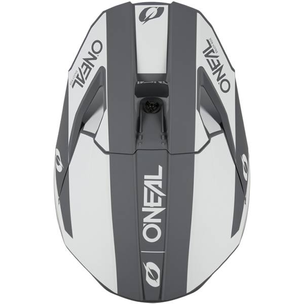 ONEAL 3 SERIES V26 SOLID WHITE BLACK MOTOCROSS HELMET