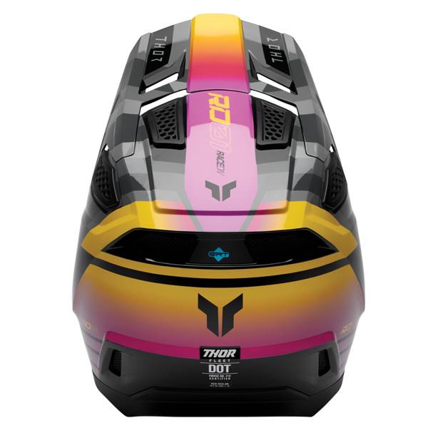 THOR FLEET CAMBER GLOSS BLACK MAGENTA HELMET