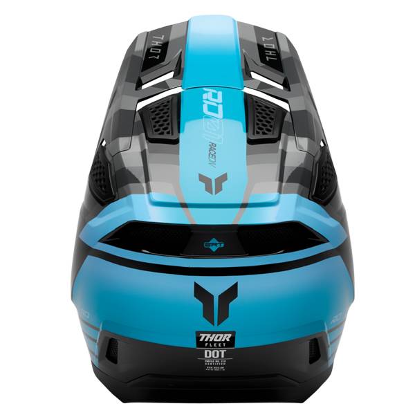 THOR FLEET CAMBER GLOSS BLACK TEAL HELMET