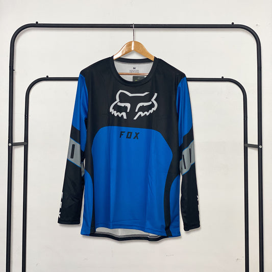 FOX LOGO BLACK BLUE M | MX JERSEY