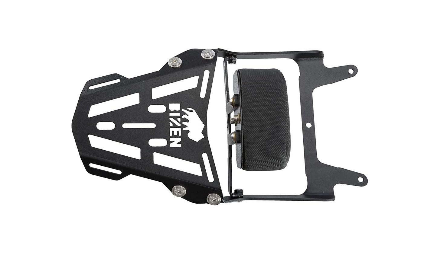 BIZEN MOTO PREMIUM REAR/LUGGAGE CARRIER WITH BACK REST - BLACK | APRILIA SR160/ SR125/ STORM 125