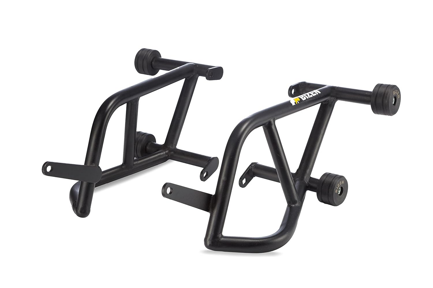 BIZEN MOTO PREMIUM CRASH GUARD/ENGINE GUARD WITH DOUBLE FRAME SLIDERS BLACK | PULSAR NS 200