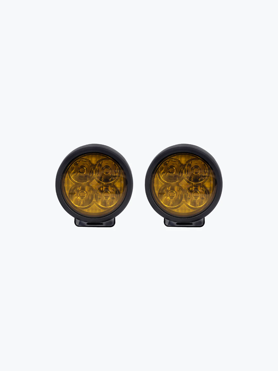 HJG 4 LED CAP ROUND PAIR WITH WIRE HARNESS | AUXILIARY LIGHT