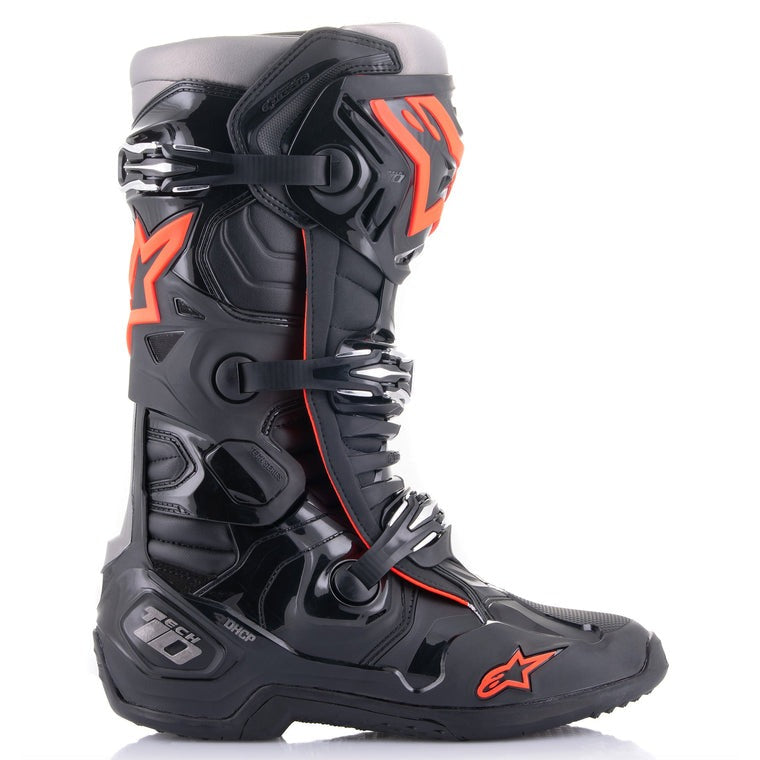 ALPINESTARS TECH 10 BLACK/FLUO RED US 9,10 | MX BOOTS