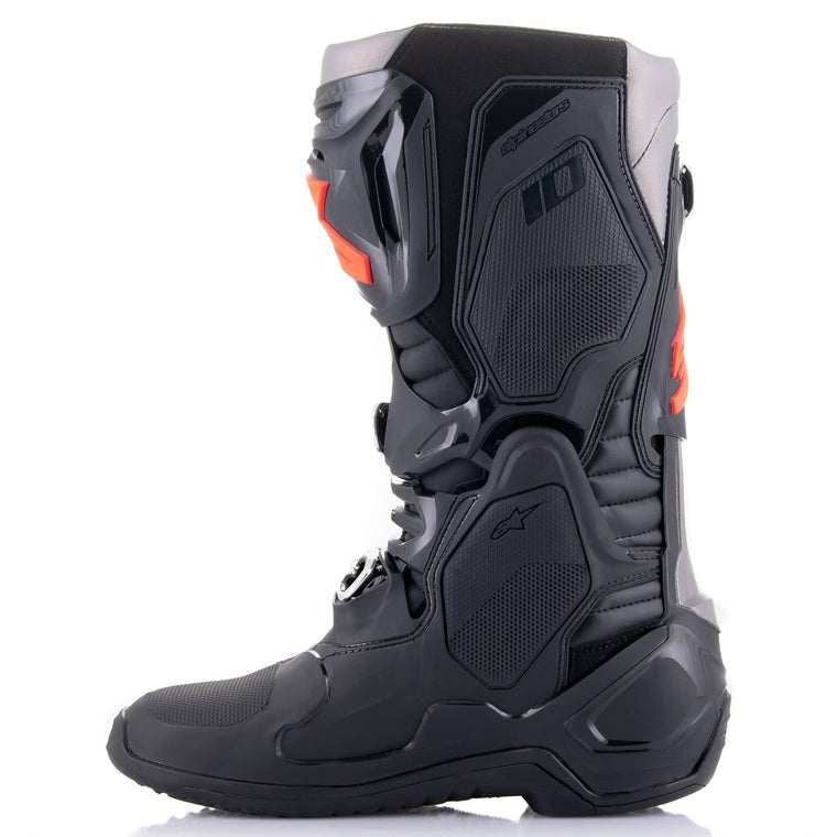 ALPINESTARS TECH 10 BLACK/FLUO RED US 9,10 | MX BOOTS
