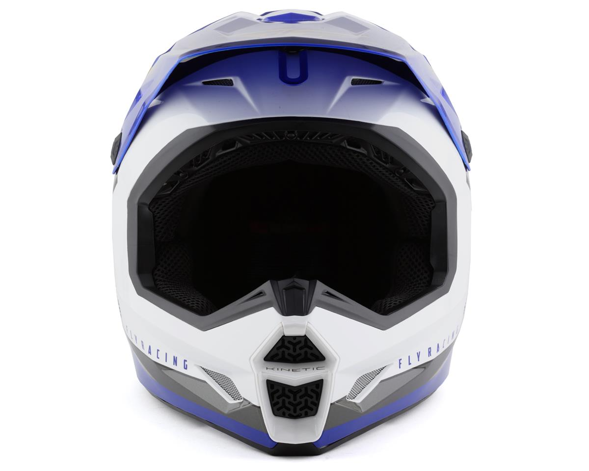 FLY RACING KINETIC VISION WHITE BLUE XS/2XL | MX HELMET