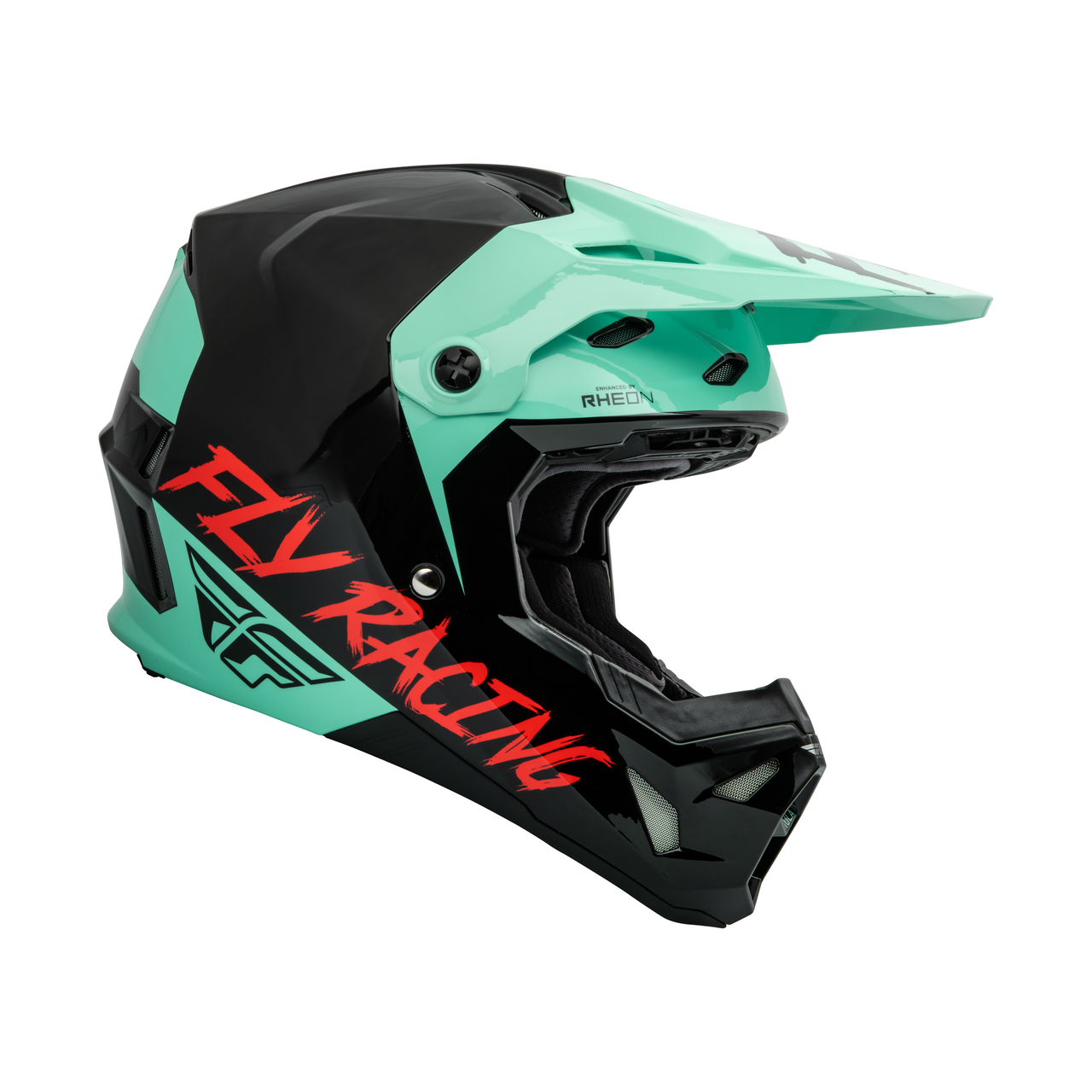 FLY RACING FORMULA CP BLACK AQUA BLUE XL | MX HELMET