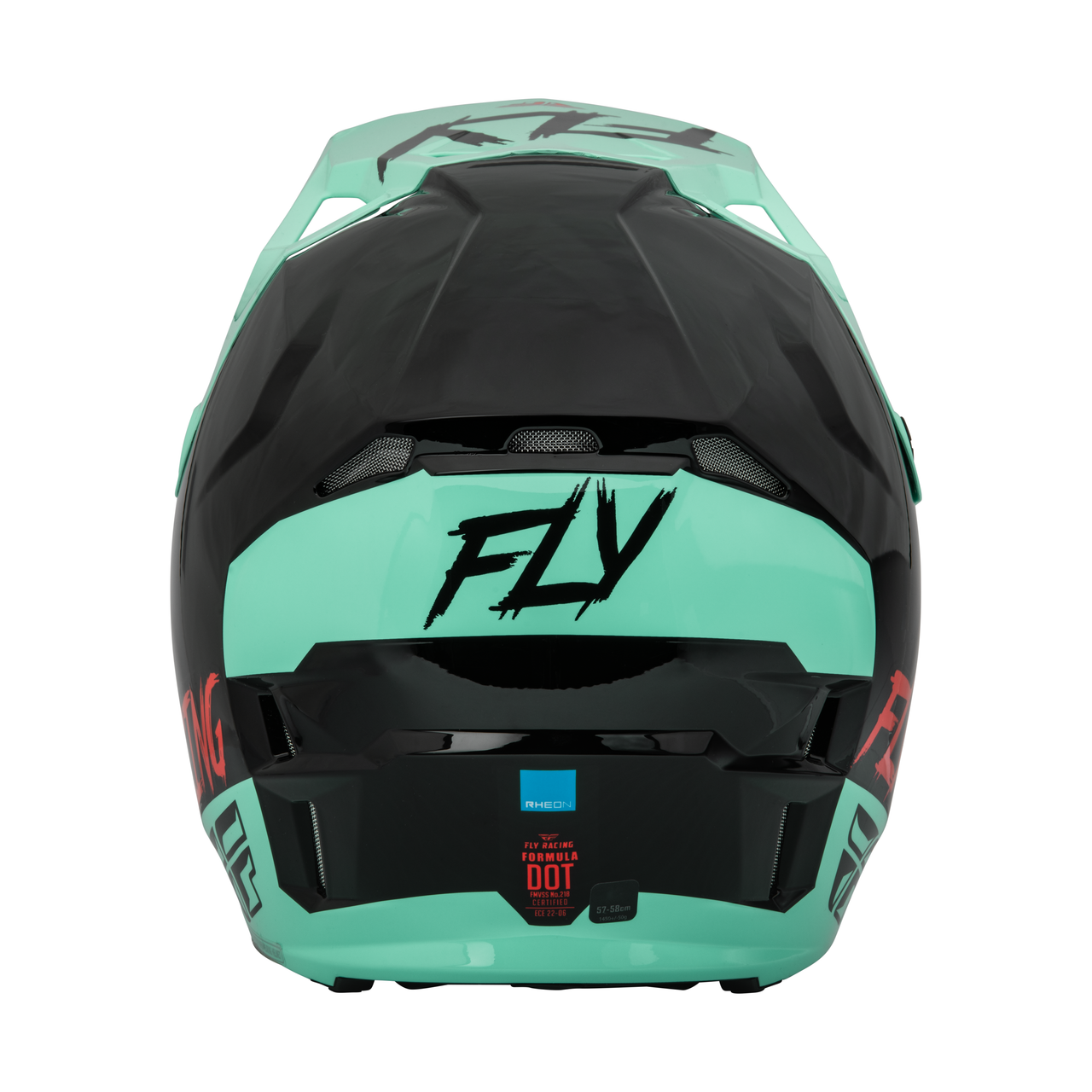 FLY RACING FORMULA CP BLACK AQUA BLUE XL | MX HELMET