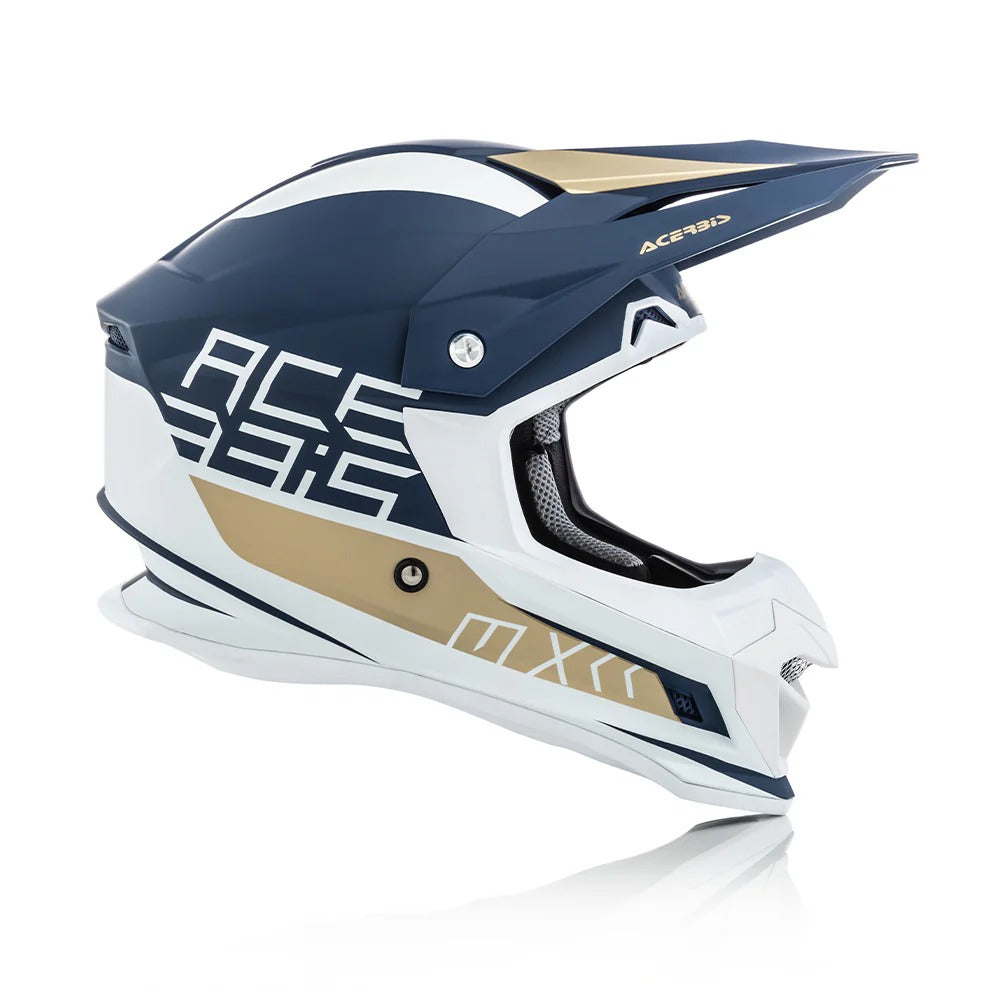 ACERBIS PROFILE 4 WHITE BLUE | MX HELMET