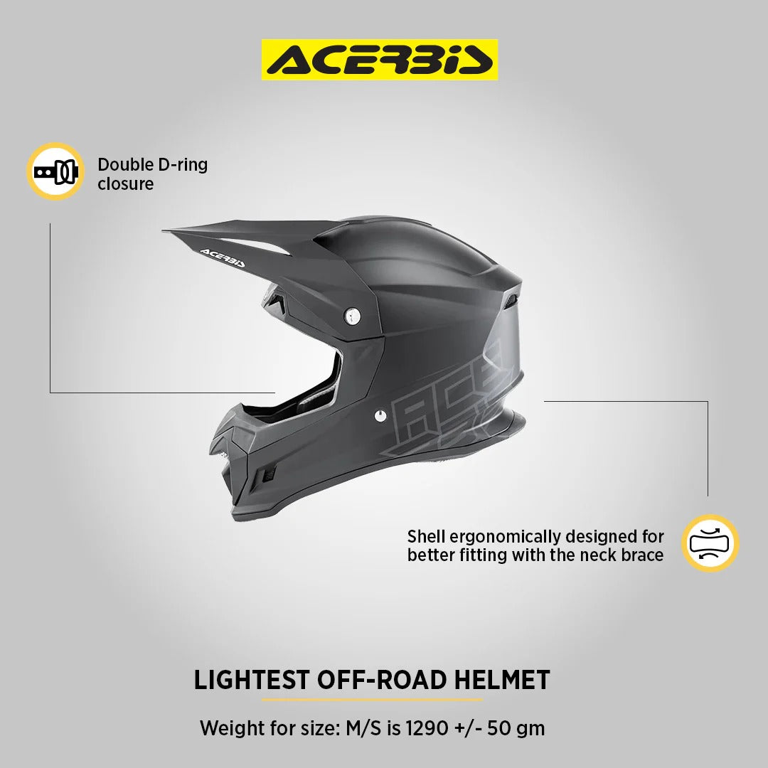 ACERBIS PROFILE 4 MATT BLACK | MX HELMET