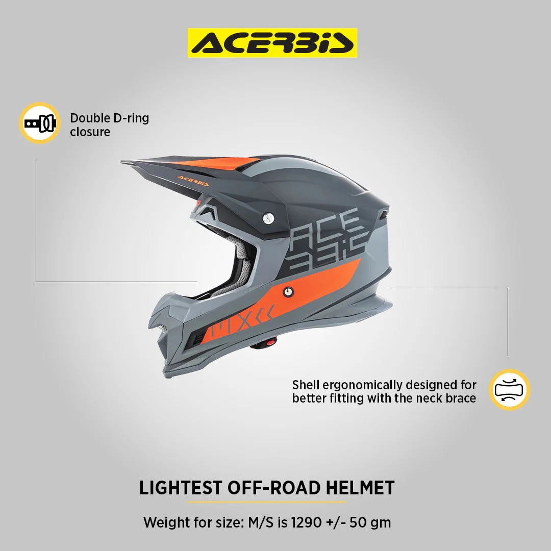 ACERBIS PROFILE 4 BLACK ORANGE | MX HELMET
