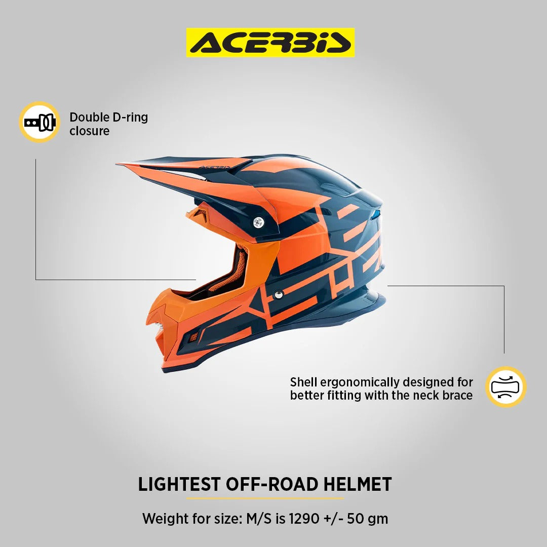 ACERBIS PROFILE 4 BLUE ORANGE | MX HELMET