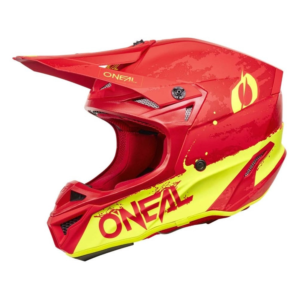 ONEAL 2027 5 SRS PAINT REDNEON YELLOW HELMET (PRE-ORDER)