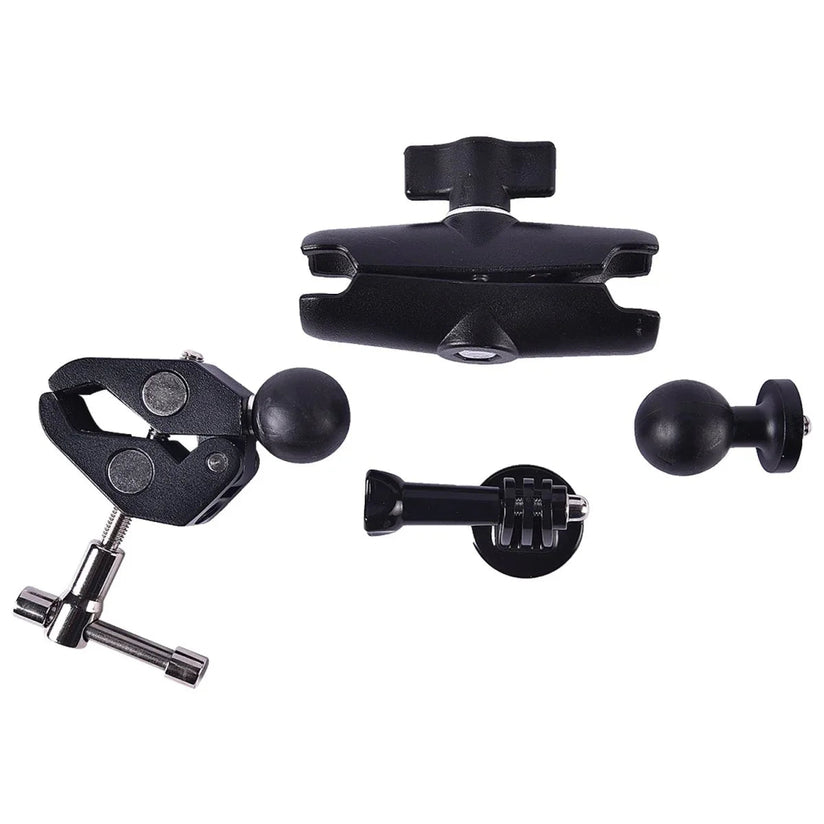 LGP- CNC ACTION CAMERA MOUNT WITH 360° ROTATION, SECURE LOCKING SYSTEM, ALUMINUM MOTO