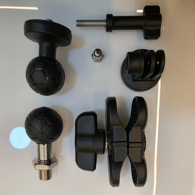 LGP - ACTION CAMERA MOUNT FOR MOTORCYCLE MIRROR ADJUSTABLE 360° BALL JOINT H