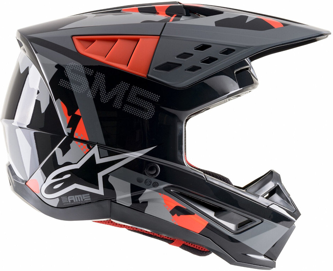 ALPINESTARS SM5 ROVER BLACK/GREY/RED M | MX HELMET