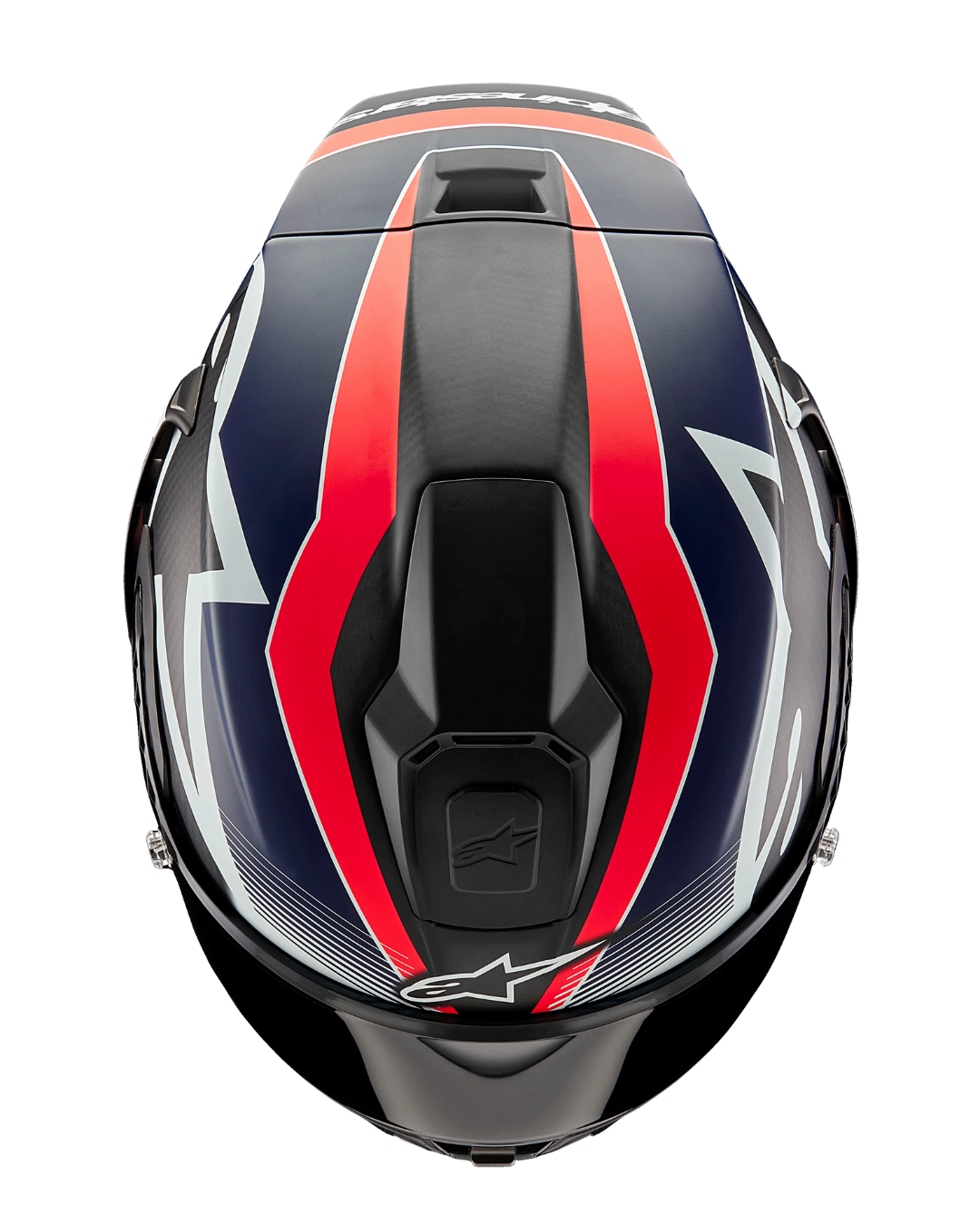 ALPINESTARS SUPERTECH R10 TEAM CARBON HELMET BLACK CARBON RED FLUO BLUE MATTE LARGE | STREET HELMET