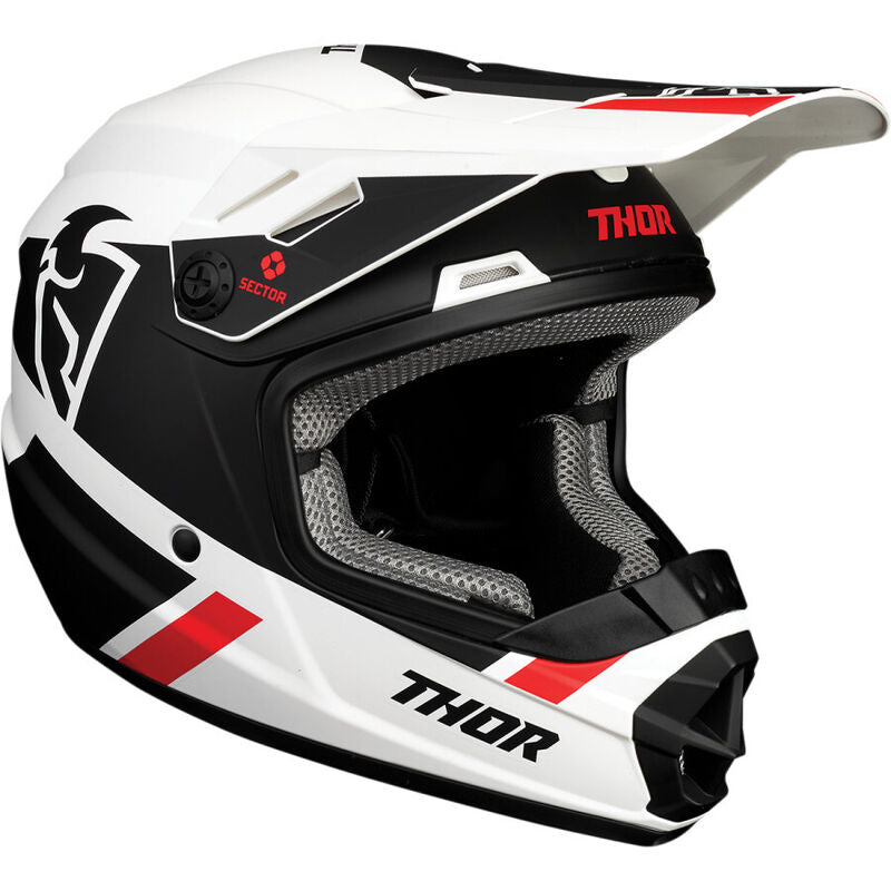THOR SECTOR MIPS SPLIT WHITEBLACK KIDS HELMET