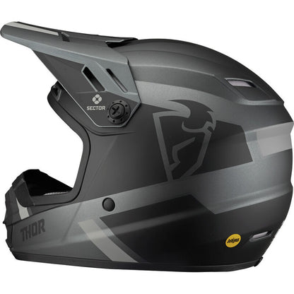 THOR SECTOR MIPS SPLIT CHARCOALBLACK KIDS HELMET
