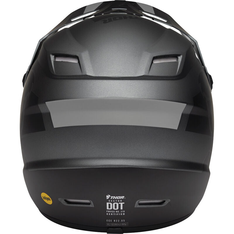 THOR SECTOR MIPS SPLIT CHARCOALBLACK KIDS HELMET
