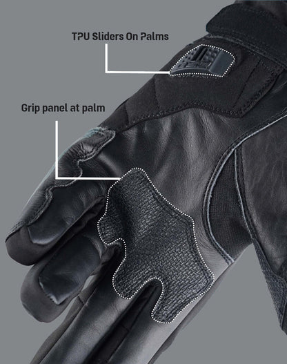DSG HYDRO V2 RIDING GLOVES BLACK YELLOW FLUO