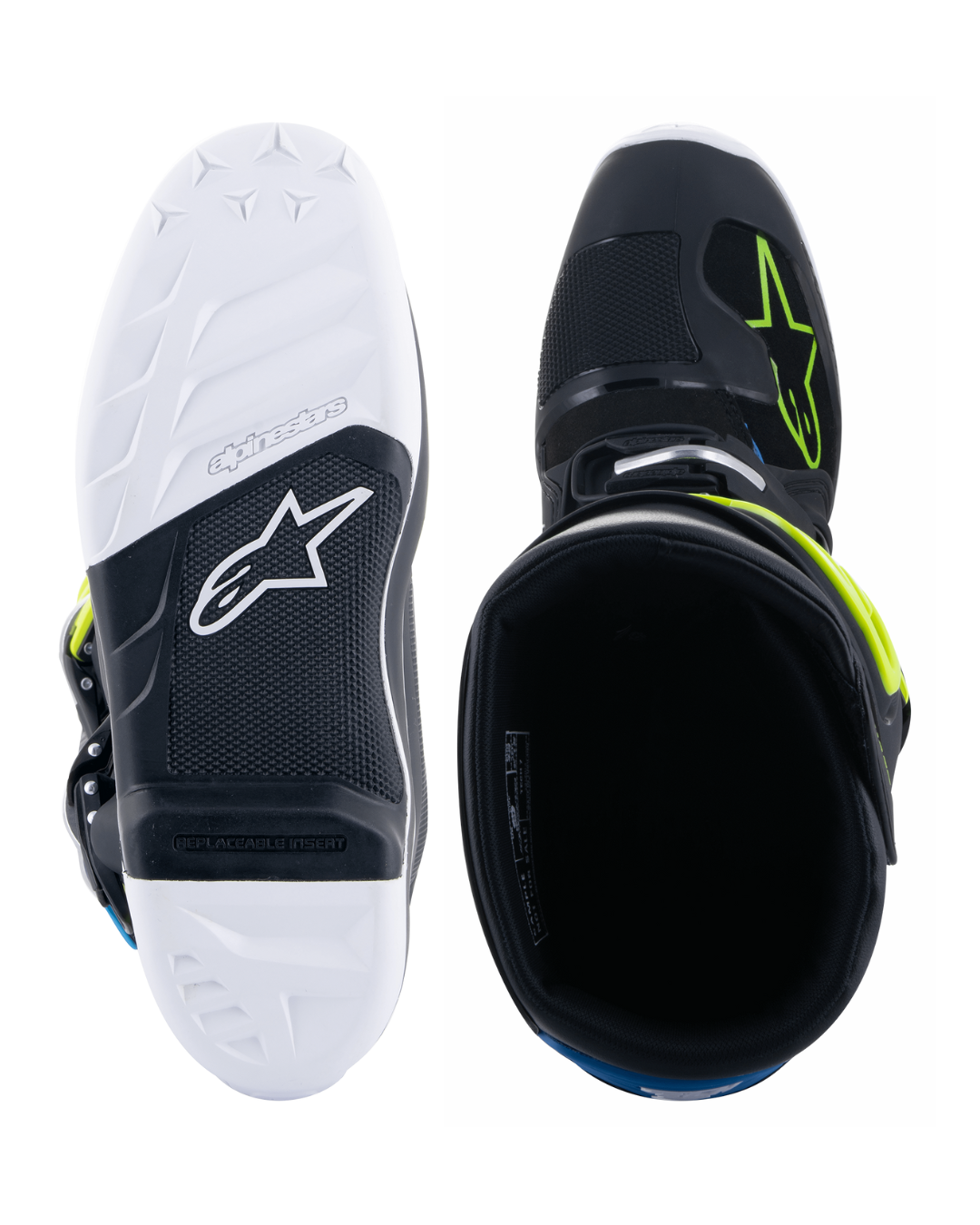 ALPINESTARS TECH 7 BLACK / ENAMEL / BLUE / YELLOW FLUO US 9 | MX BOOTS