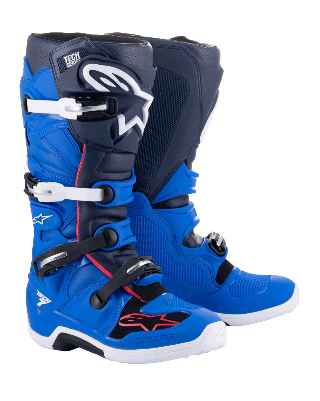 ALPINESTARS TECH 7 ALPINE BLUE NIGHT / NAVY / BRIGHT RED US 10 | MX BOOTS