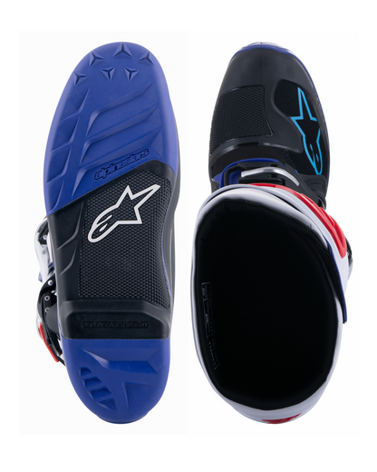 ALPINESTARS TECH 7 BLACK / DARK BLUE / RED / WHITE US 9,10 | MX BOOTS