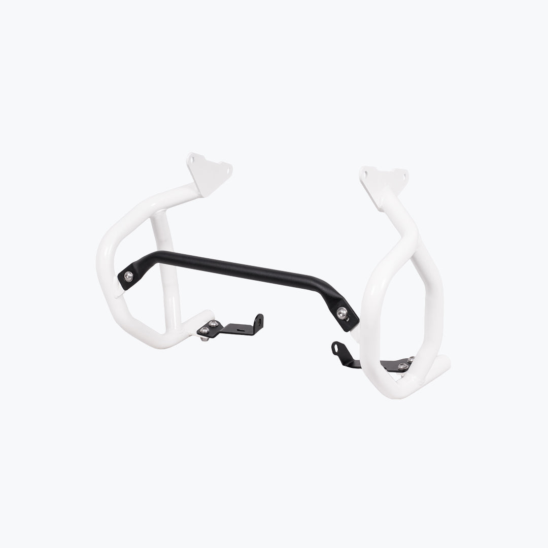 LEGUNDARY TVS APACHE RTX 300 RAPTOR CRASH GUARD UPPER & LOWER SET WHITE