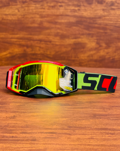 SCOTT PROSPECT RED/GREEN-GOLDEN LENS | MX GOGGLES