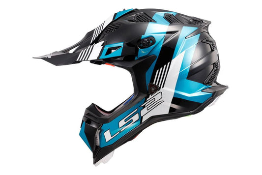 LS2 MX470 SUBVERTER MAX MATT BLACK TURQUPSIE HELMET