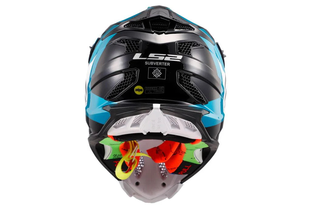 LS2 MX470 SUBVERTER MAX MATT BLACK TURQUPSIE HELMET