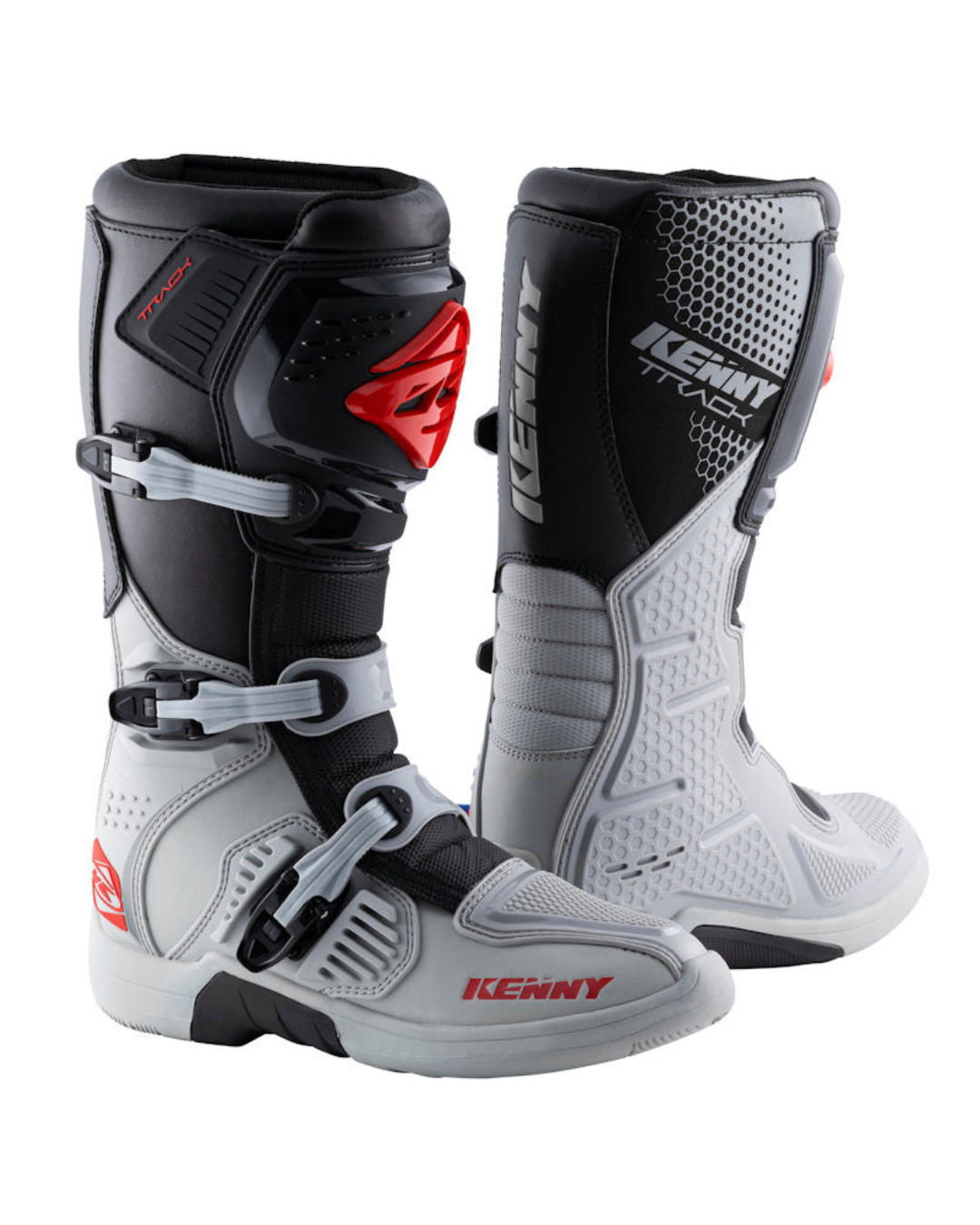 KENNY TRACK GREY / RED US 9.5,10 | MX BOOTS