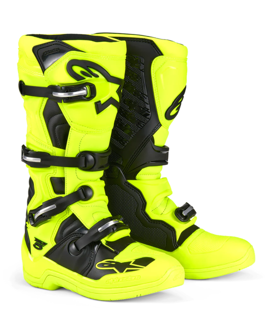 ALPINESTARS TECH 5 FLUO GREEN - US 9,10  | MX BOOTS