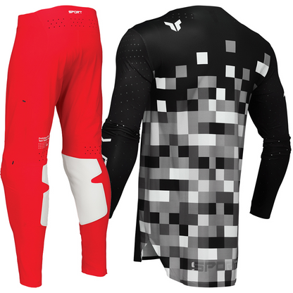 THOR NEW HIGH QUALITY BLACK AND RED MOTORCYCLE OFF ROAD | MX JERSEY SET (PRE ORDERS)