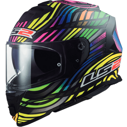FF800 STORM POWER MATT BLACK RAINBOW + LS2 HELMET BACK PACK FREE