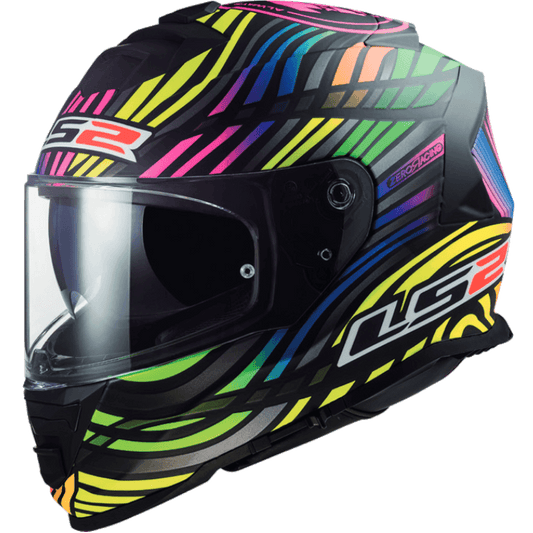 FF800 STORM POWER MATT BLACK RAINBOW + LS2 HELMET BACK PACK FREE